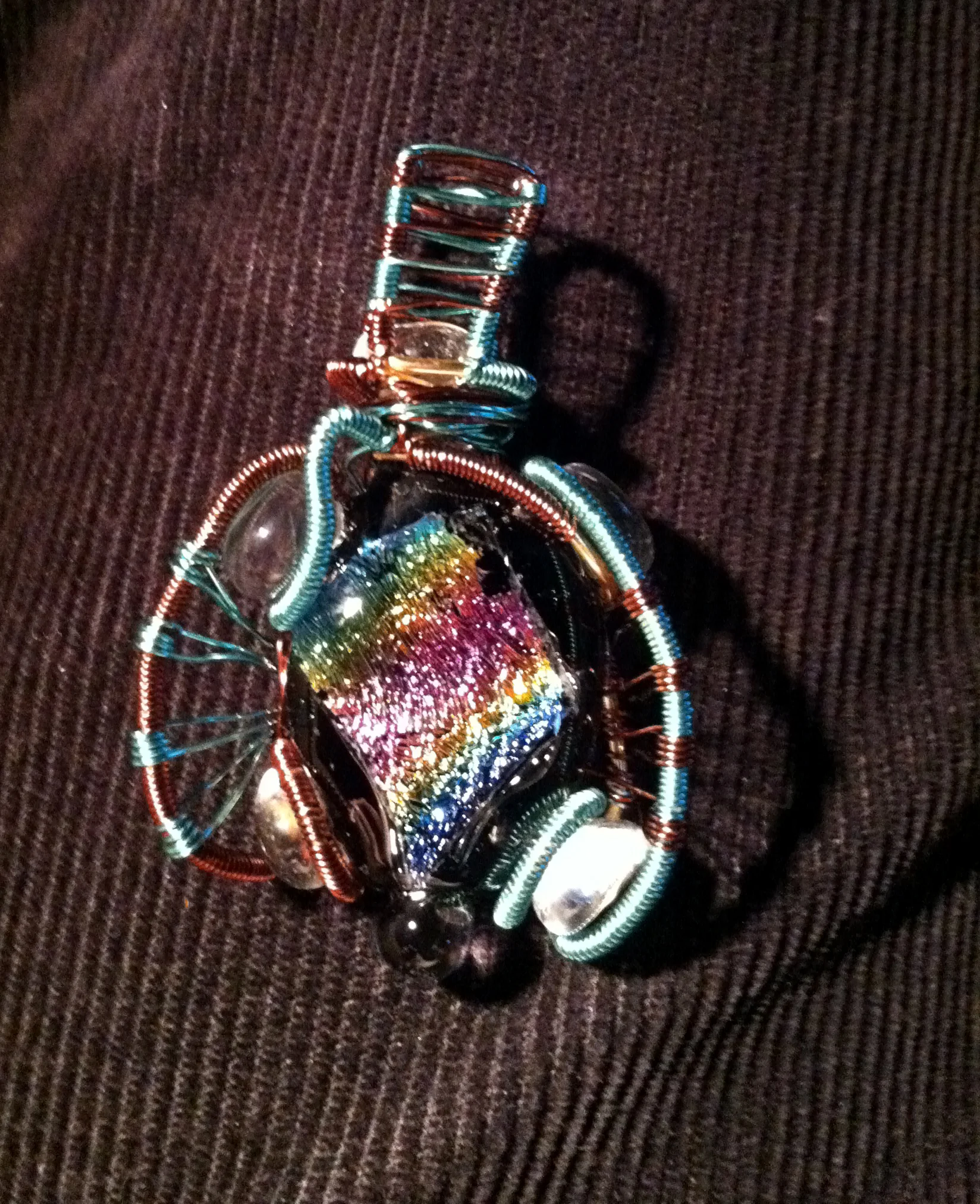 Rainbow Dichro Wire Wrap