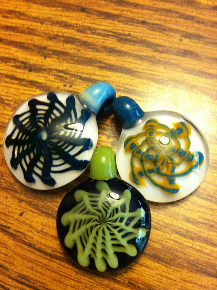 Retticello pendants made in 2012. Sold/Unavailable.
