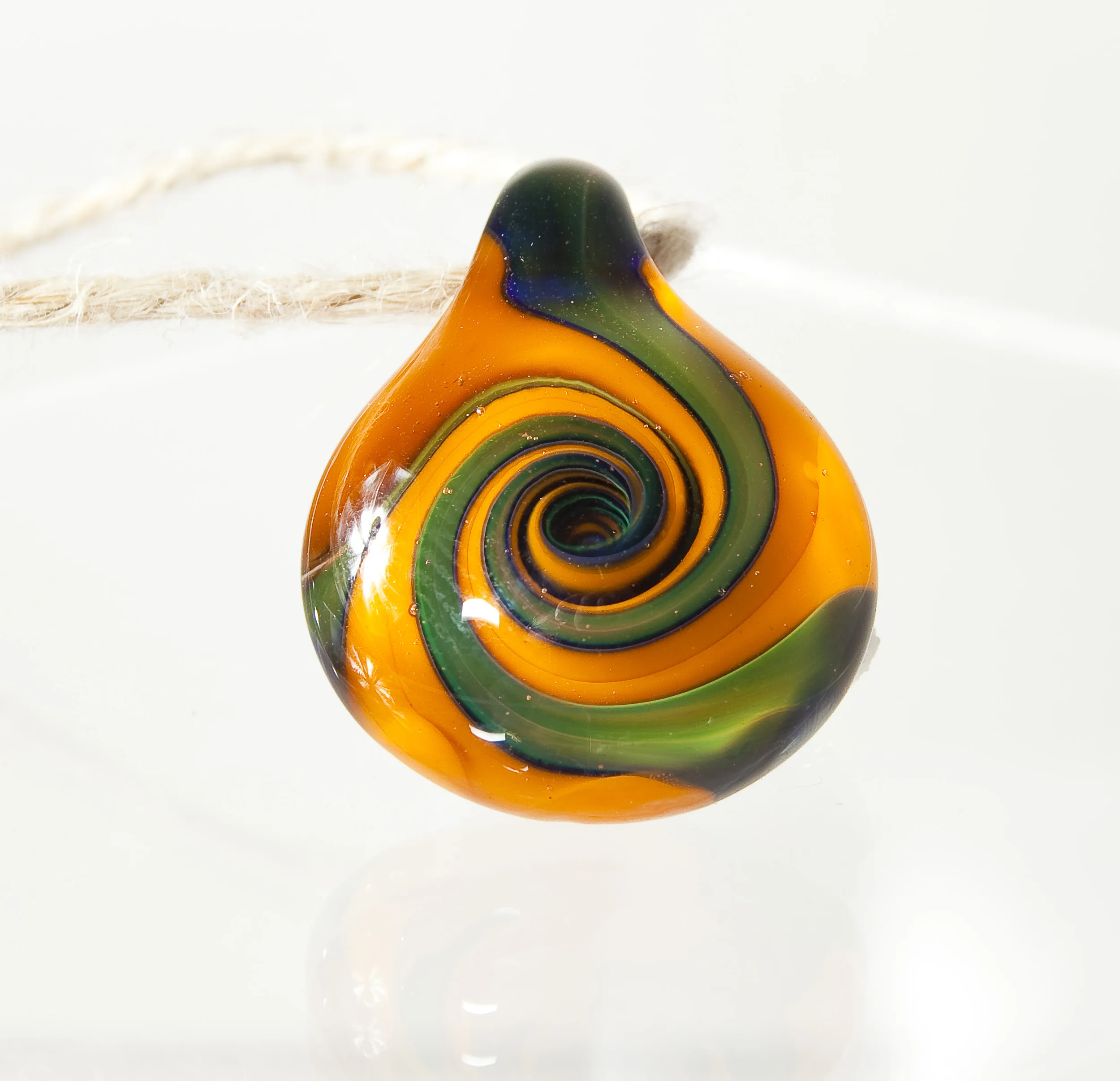 Blue moon and Rasta Gold spiral made in 2011. Sold.