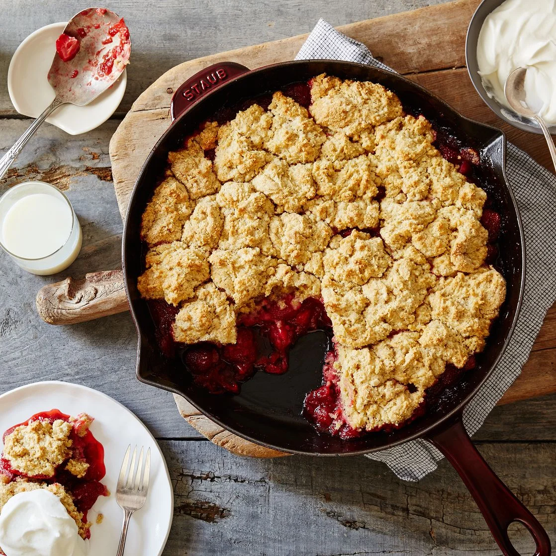 Strawberry Rhubarb Cobbler
