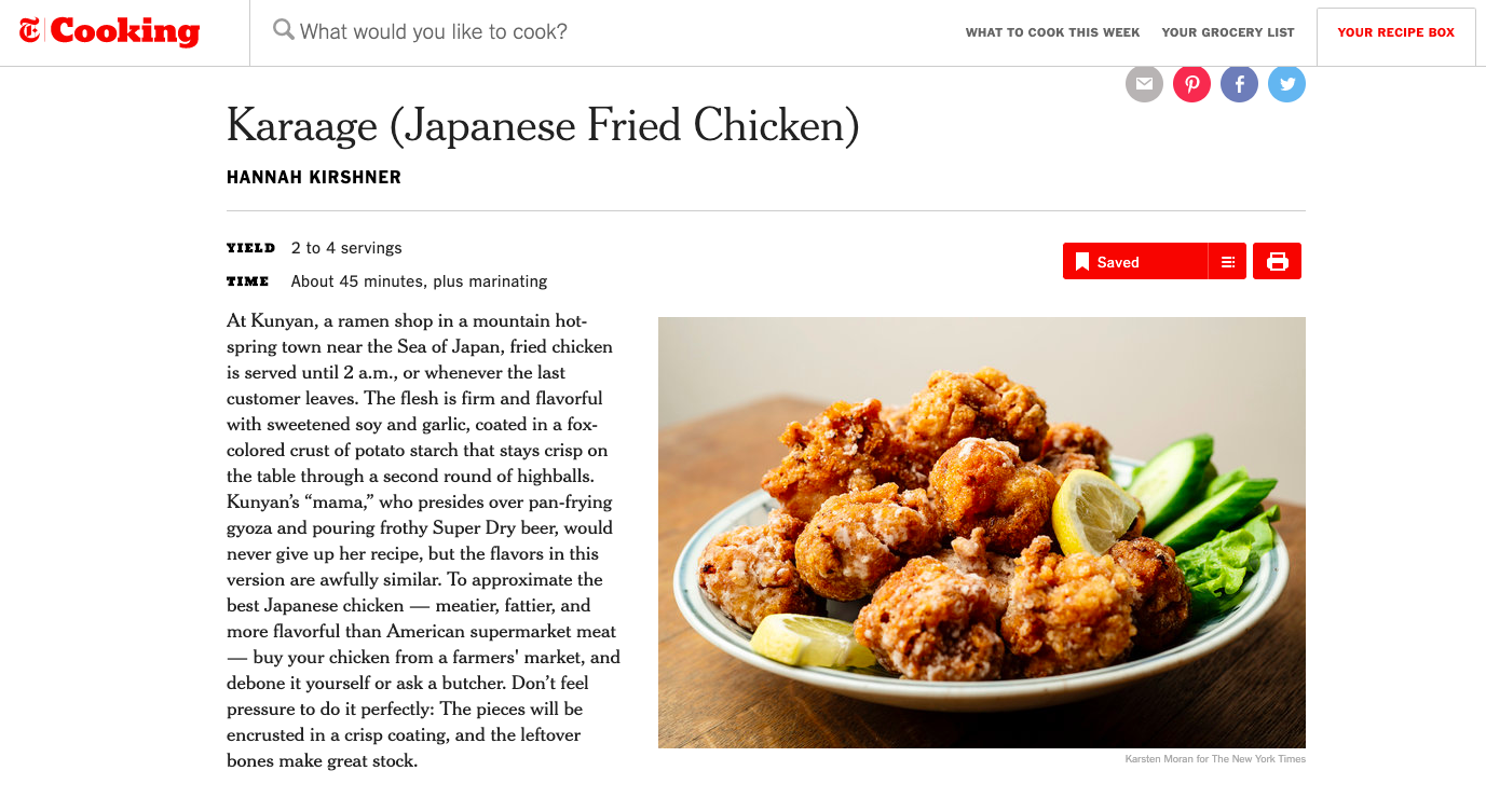 Recipe: Karaage (Japanese Fried Chicken) 