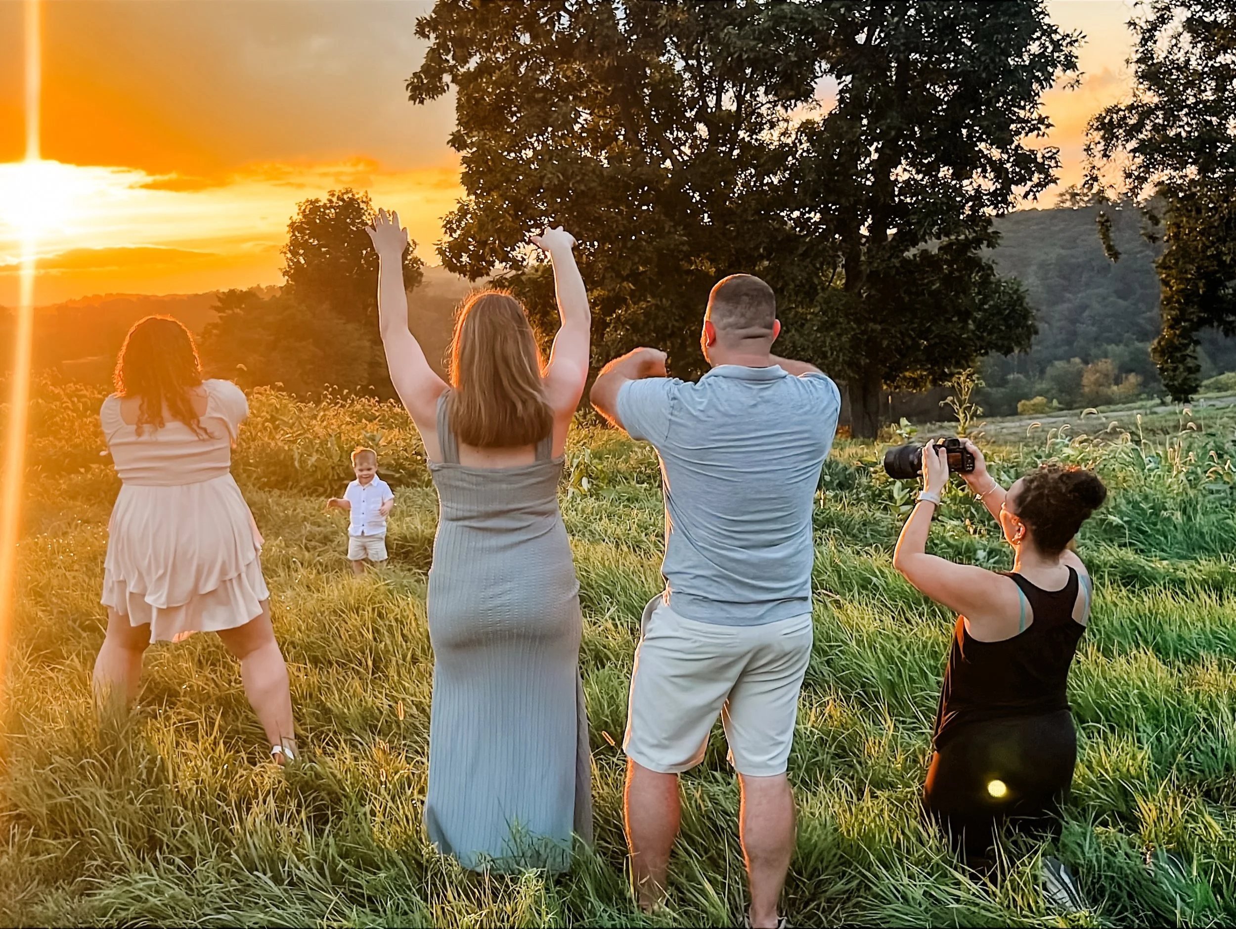 No one warns you that family photos occasionally require a full Broadway production. 😂