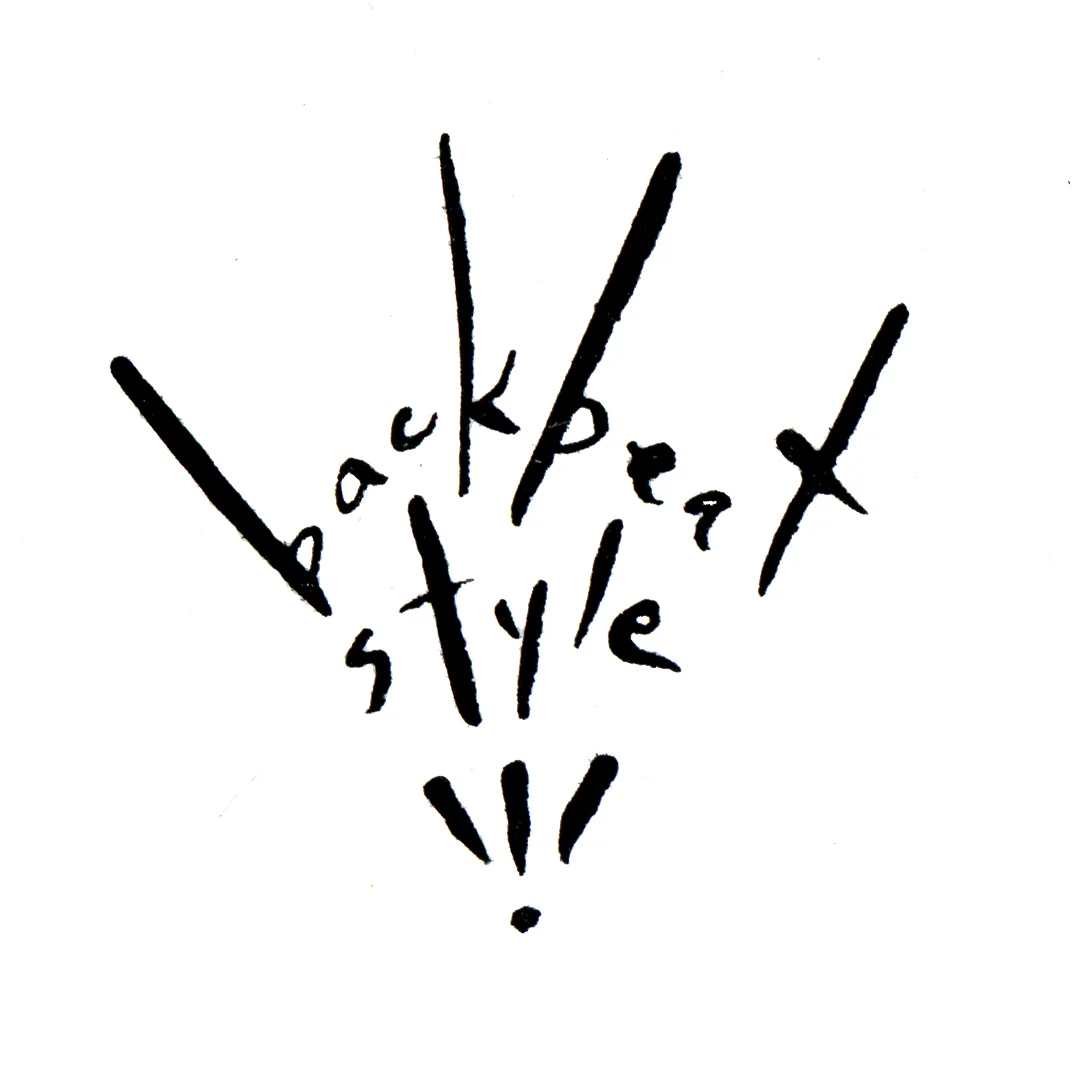hand lettered logo for Backbeat Style - http://www.backbeatstyle.com/