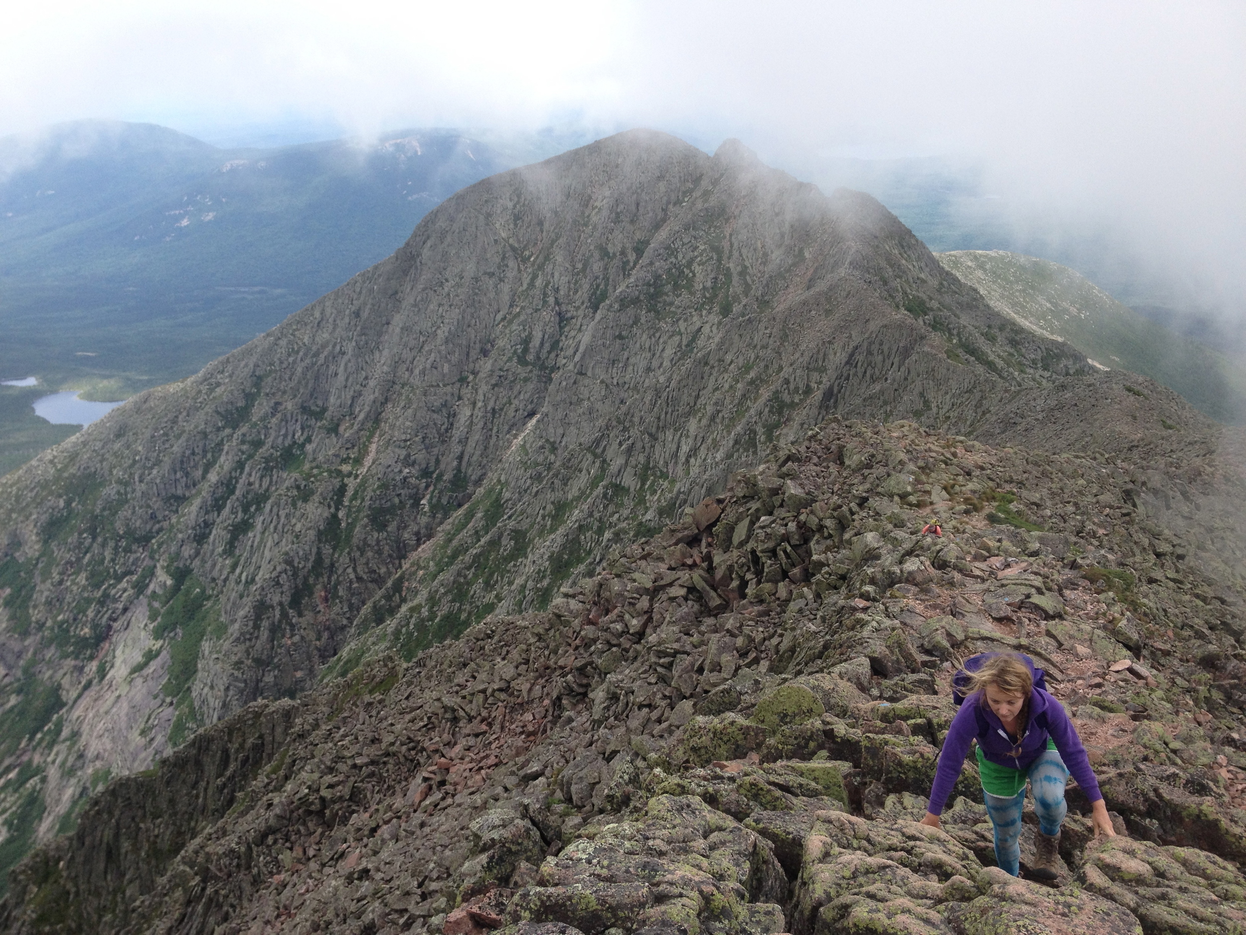 Katahdin's Knife Edge sure does continue to feel like a big ol' metaphor.
