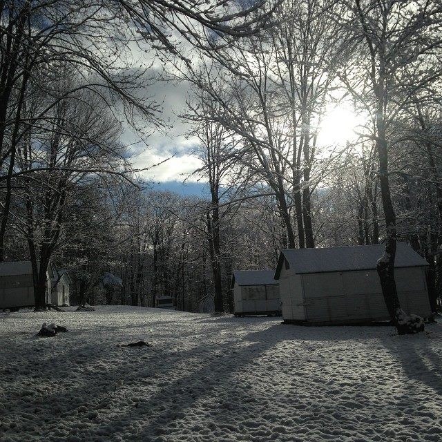 The first of many snows, back in November.
