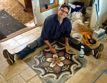 Me installing Mandala.jpg