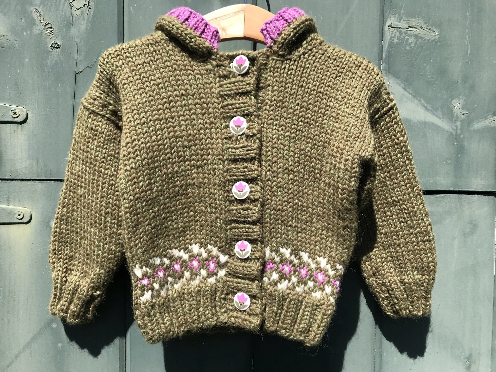 hand knit alpaca sweater