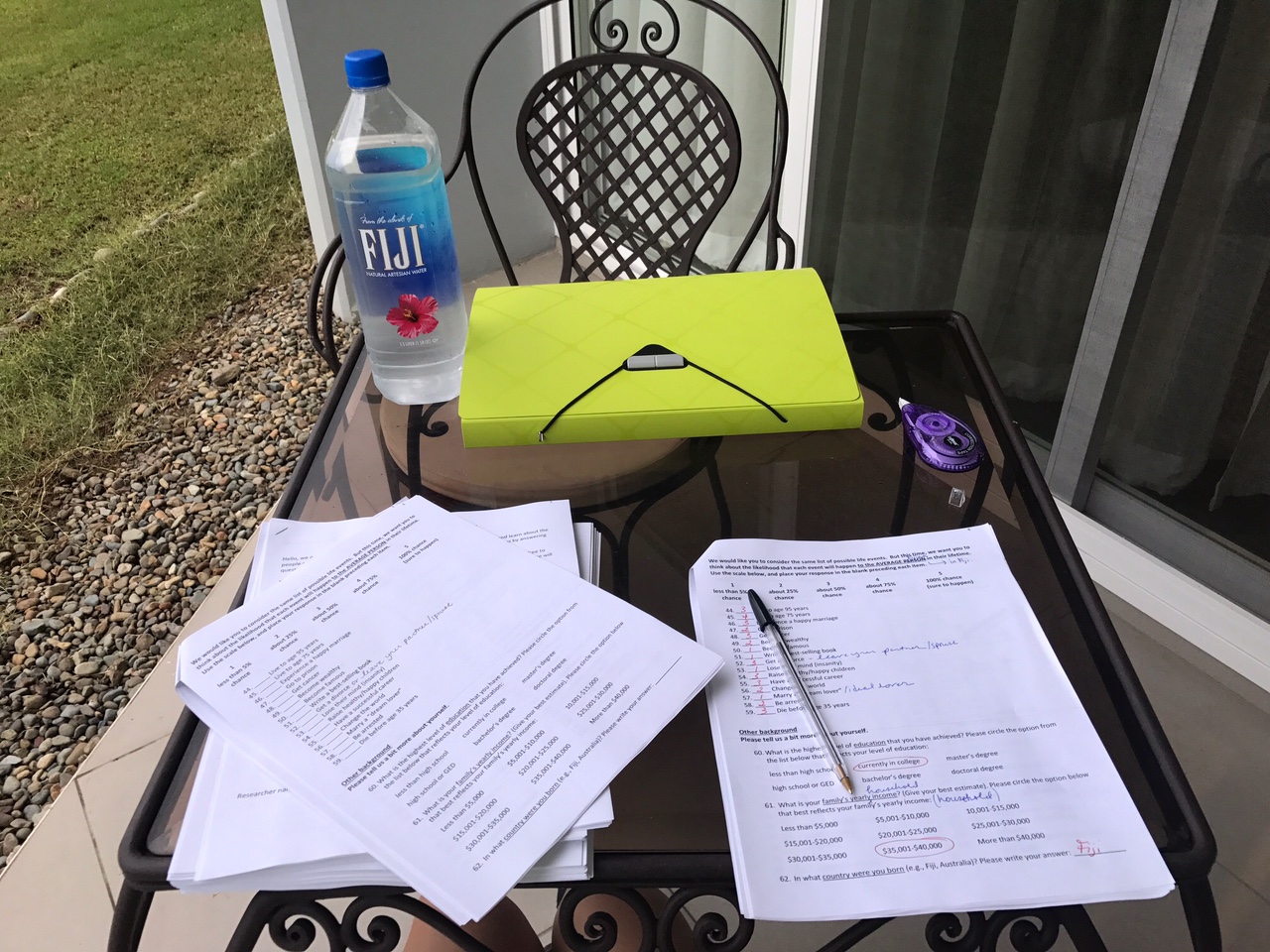 Getting down to work. I told you this wasn't vacay! 