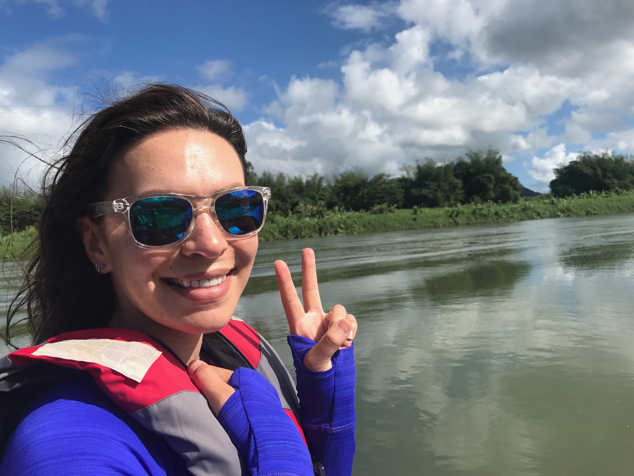 On the Navua River!