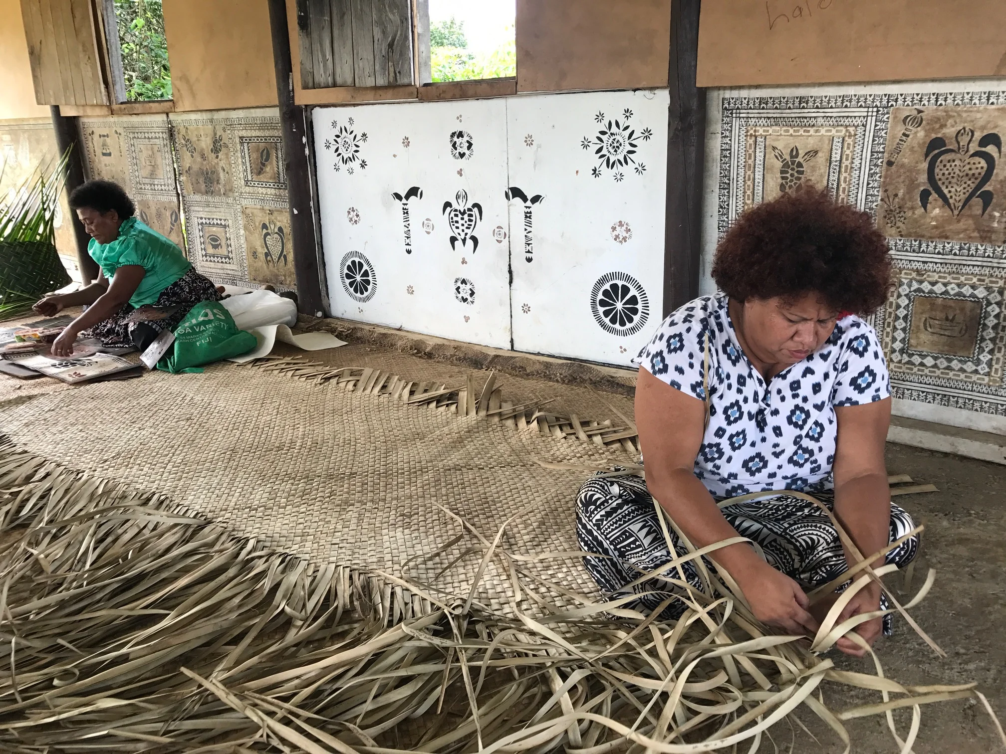Weaving & Painting. 