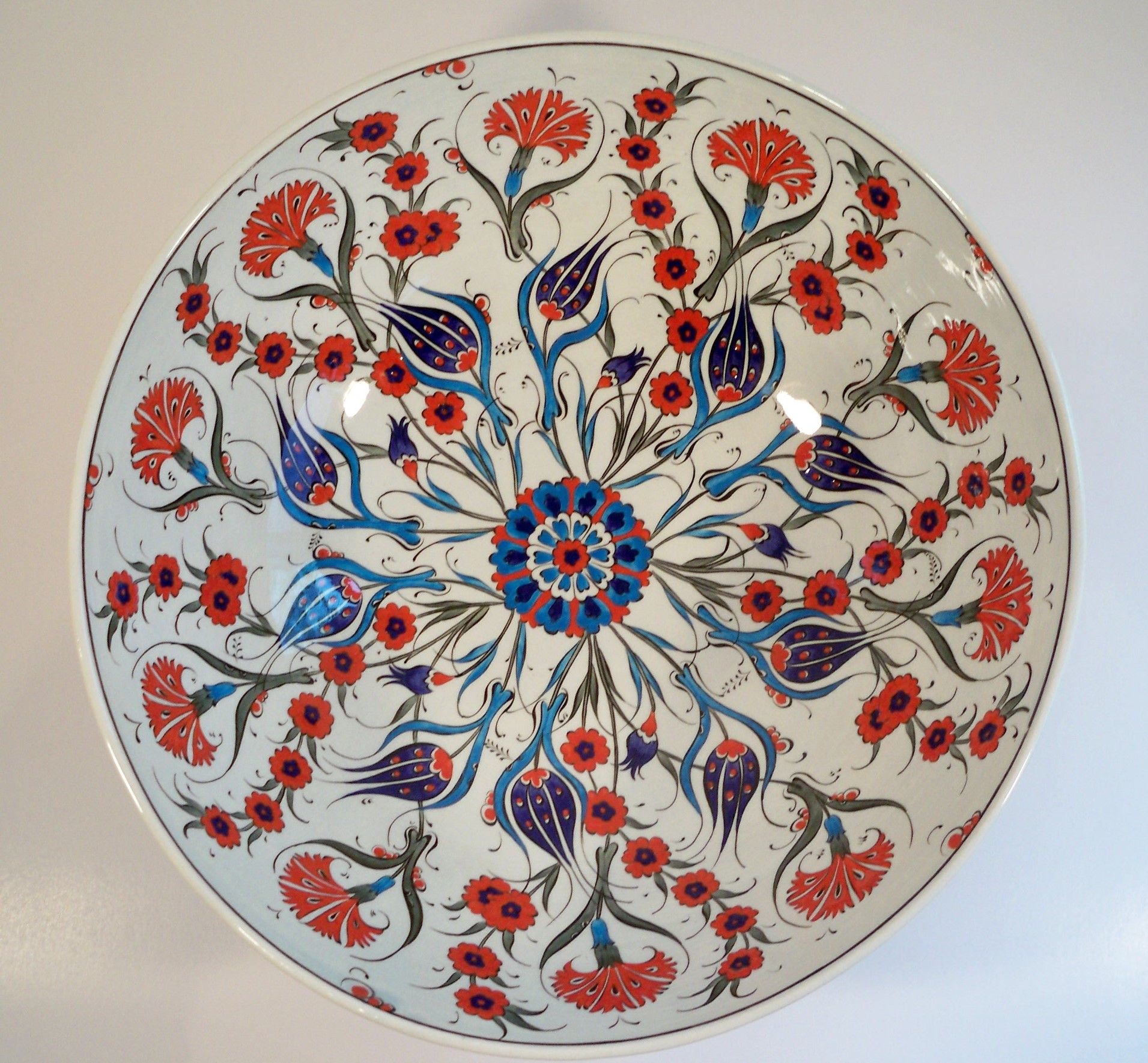  "Tulips and Chrysanthemums", By Iznik pottery)