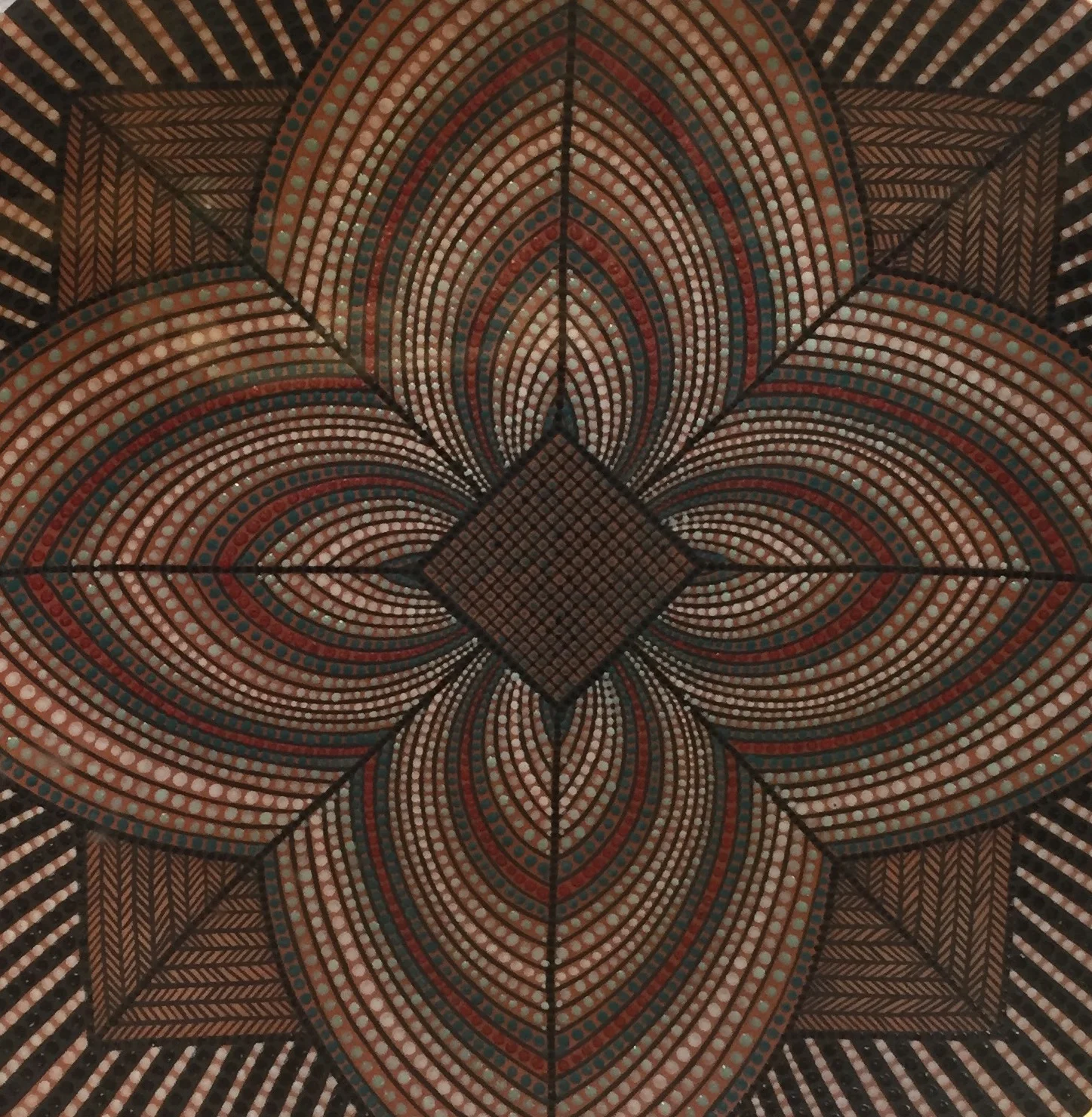  PATTERNS IN FIBER & CLAY EXHIBITION - FCAM Ceramic Art Detail - BY RICKY MALODANO