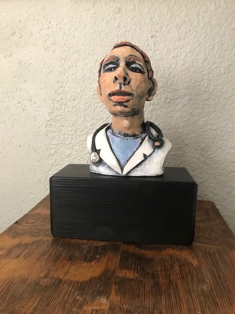 “Le Medcin” , ceramic   5”x8”x4” , $350