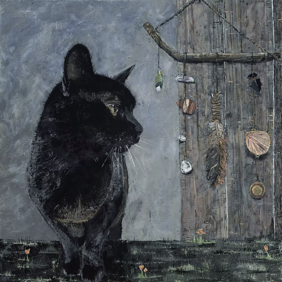 Kim Carlsen.Black Cat Painting.png
