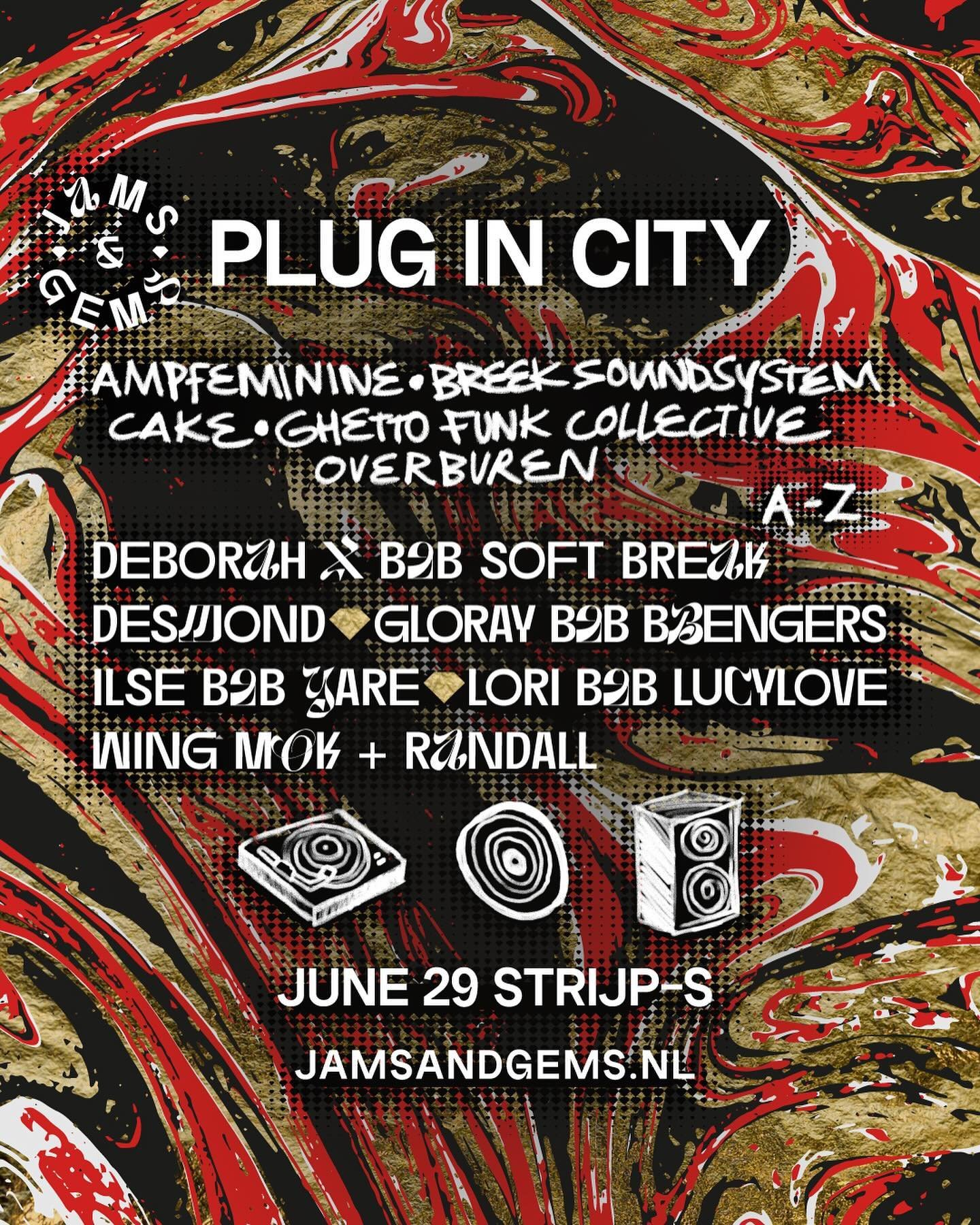 💎We&rsquo;re turning @plugincity into a mine! If you&rsquo;re in need of a dance, that&rsquo;s where you&rsquo;ll be. 

Non-stop DJ sets from outstanding collectives such as:
💥AMPFEMININE 
💥BREEK 
💥CAKE 
💥GHETTO FUNK COLLECTIVE 
💥OVERBUREN 

Th