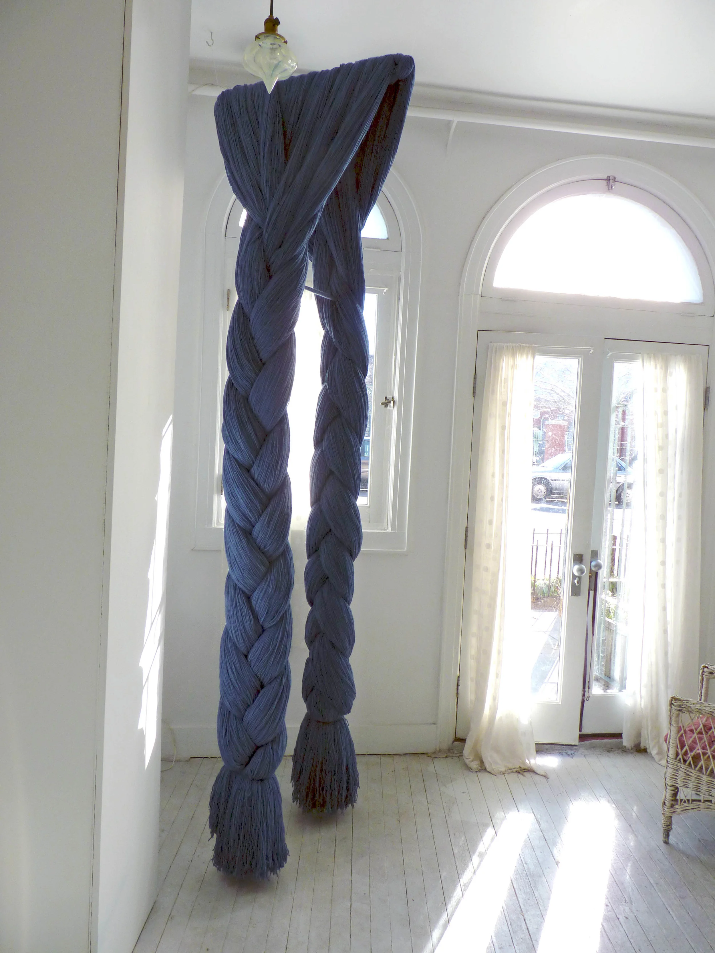 Laura, 2005-11, Acrylic Yarn, hardware, 3 x 4 x 9 feet