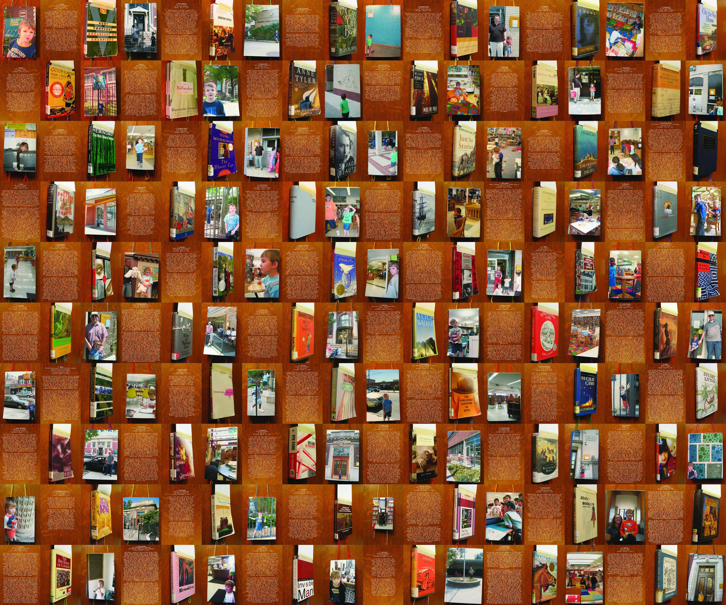 bioGRAPHY: A Site Specific Project for the Brooklyn Public Library, 2005, Mounted digital photographic drawing, 36 x 30" (edition of 5)