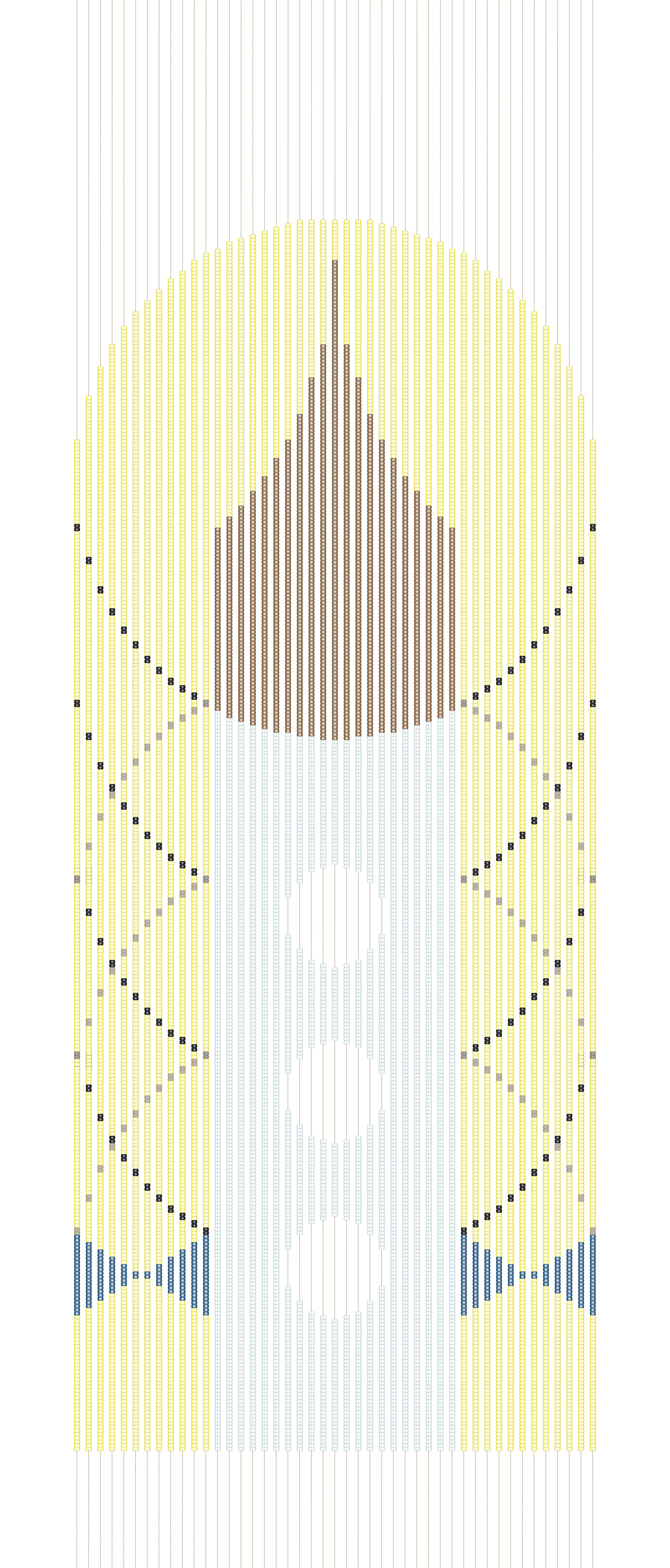 Untitled (Beaded Hairstyles 1), 2009, Digital drawing ink jet, 11 x 17"