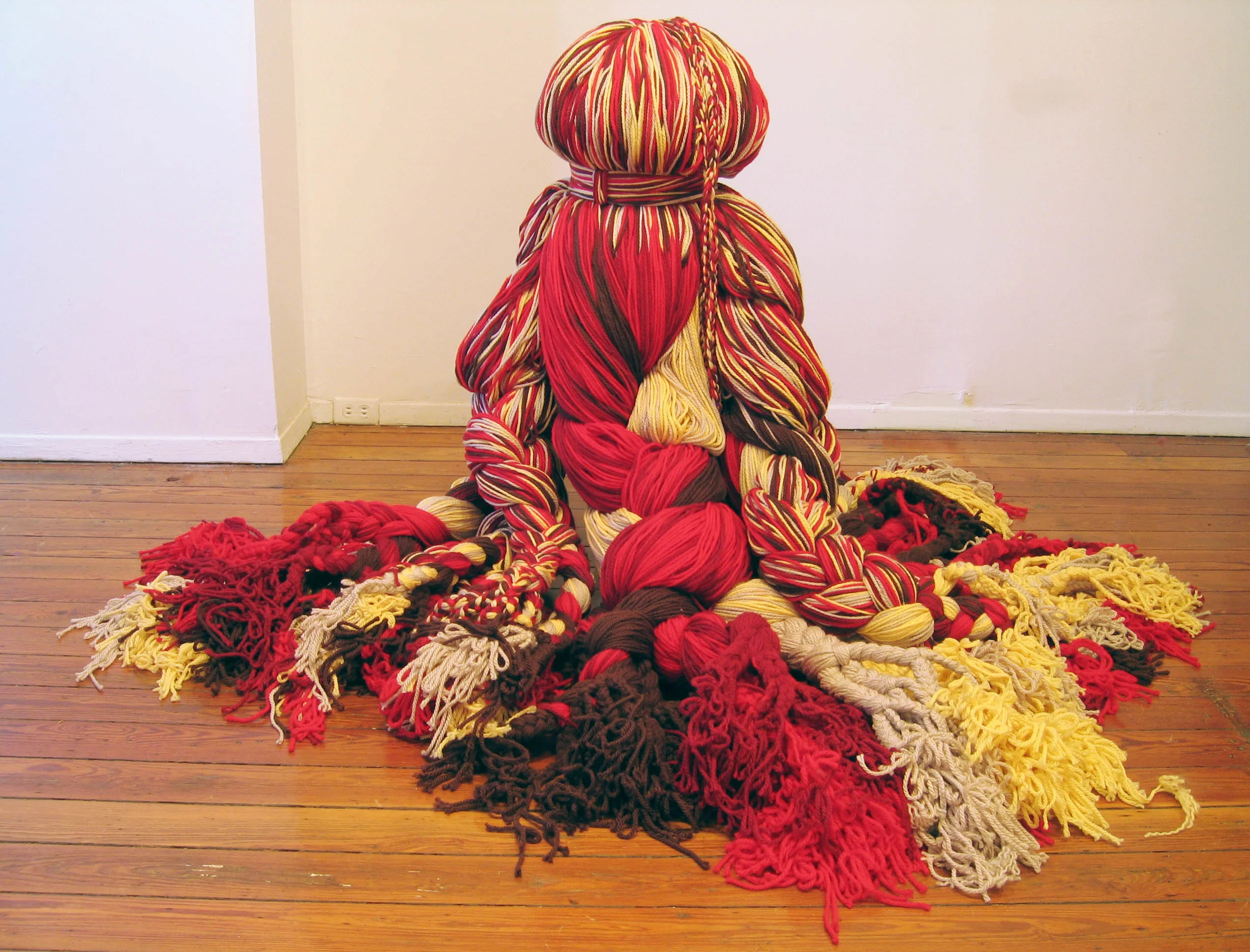 Mandelbroot Sisters, 2006, Acrylic yarn, 5' x 6'
