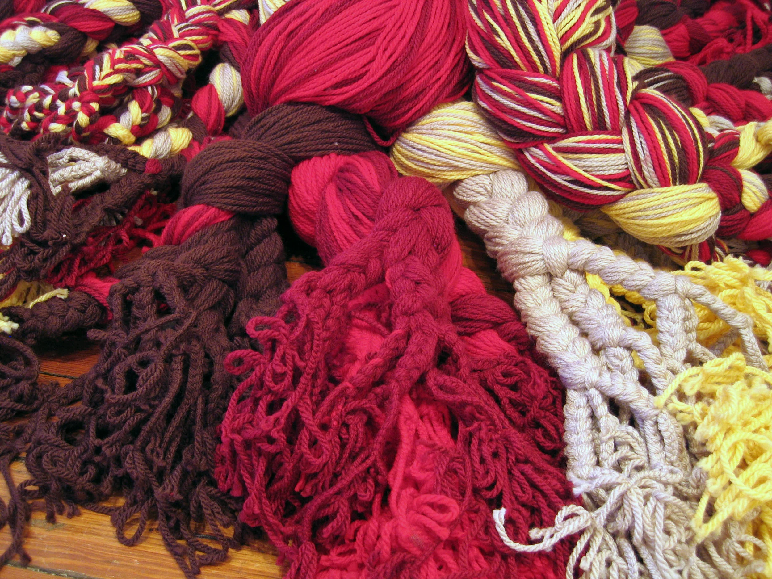 Mandelbroot Sisters, 2006, Acrylic yarn, 5' x 6' (Detail)