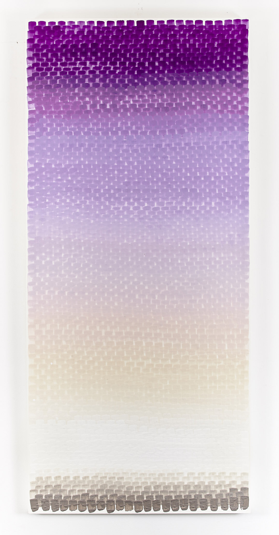 Canopy Jealousy, 2019, Encaustic and acrylic on wood panel, 36” x 80"