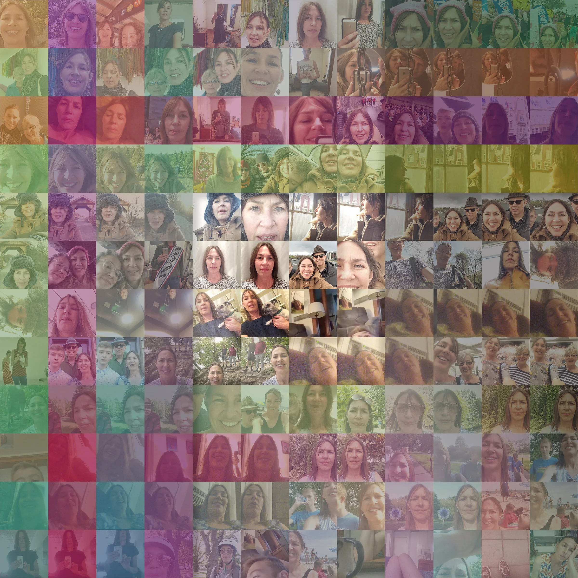 Self-Portrait 144 (Just Gross), 2017, Archival ink-jet, 12” x 12”