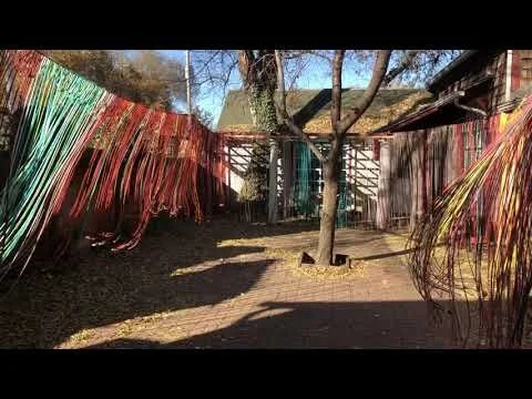 Ellie Murphy, The Grandfathers, 2020, 6mm Polypropylene cord, 12 x 7 x 50 feet-Installation