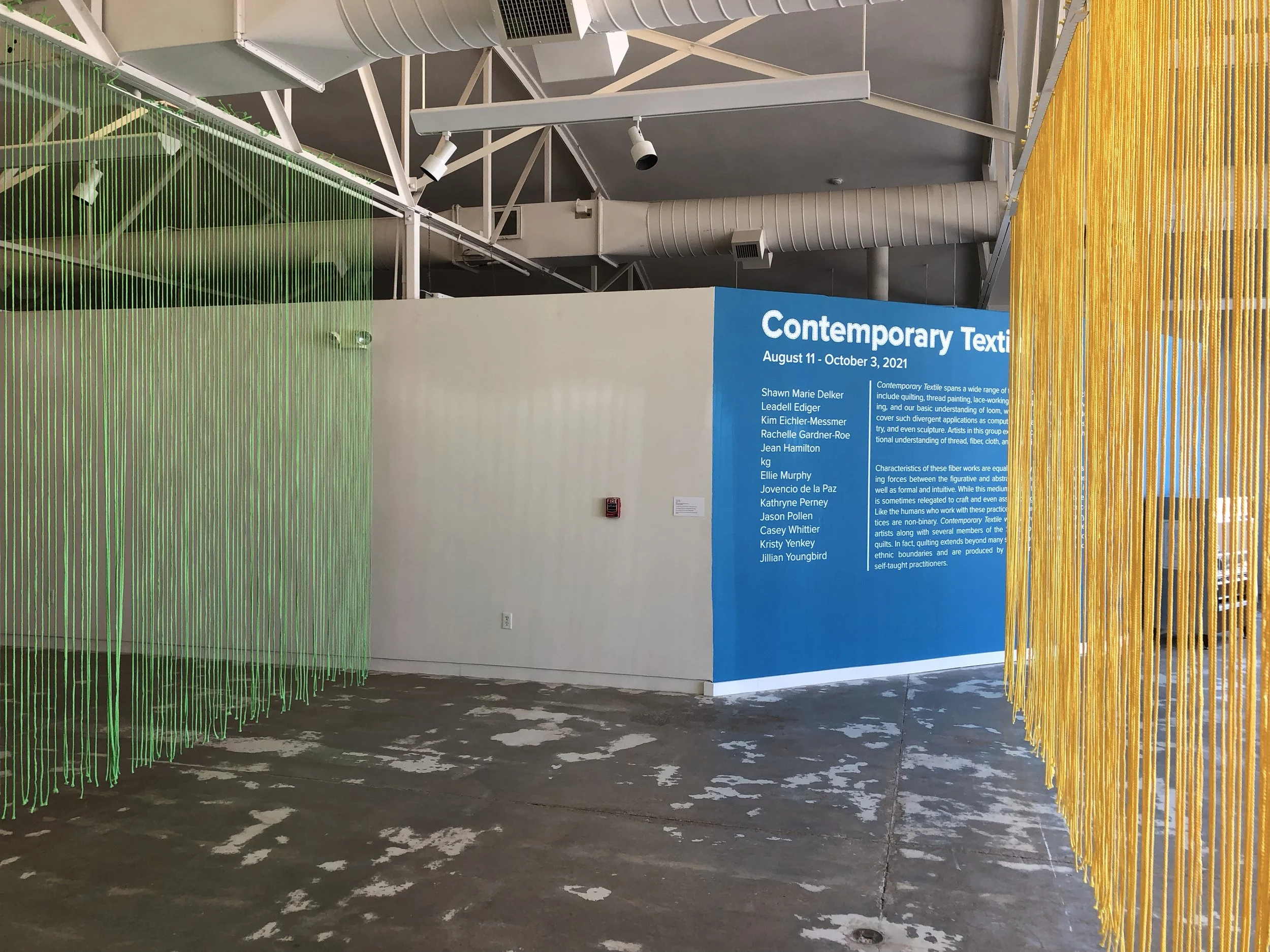 To The Choir, 2021, 6mm polypropylene macrame cord, Installation—Salina Art Center, KS (dimensions variable) 