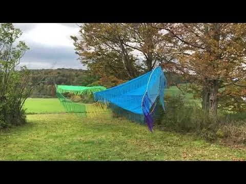 Ellie Murphy, Outside Sketches, 2022, Soaring Gardens Artist Residency, Meshoppen, PA - Installation
