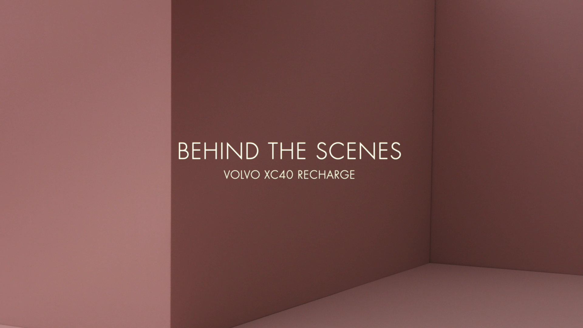 Volvo XC40 Recharge - Behind the scenes