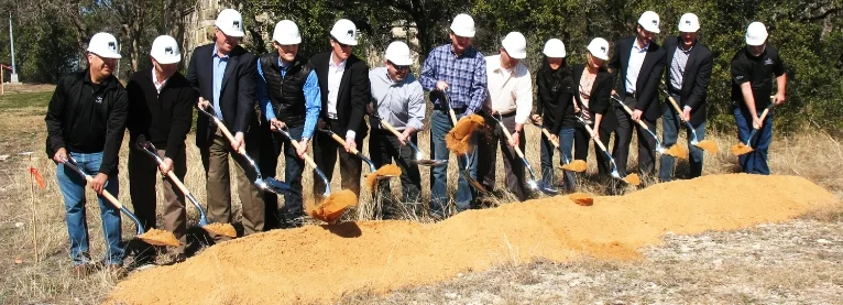 Check out some scenes from the groundbreaking ceremony--complete with silver shovels and plenty of sunshine!