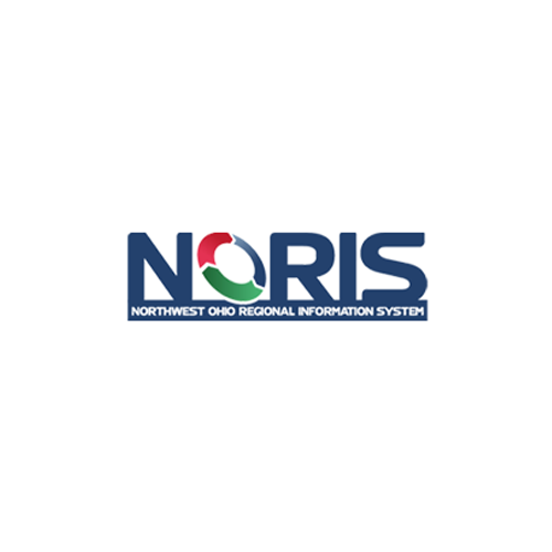 NORIS logo with the text Northwest Ohio Regional Information System and a circular design in red, green, and white.