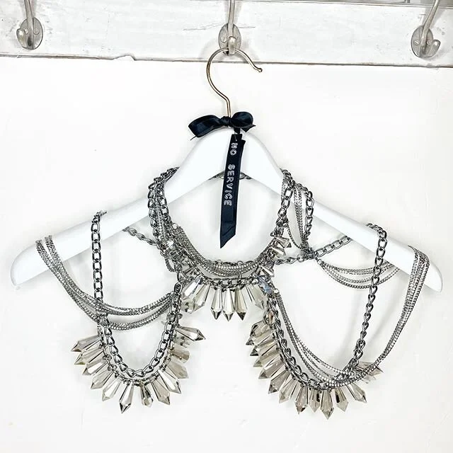 Shop the pre-collection now, available on the site. A collection of crystals and safety locks (which comes with the keys) stainless steel and sterling silver hardware ⚒ All orders will be shipping out the first week in March 🖤
