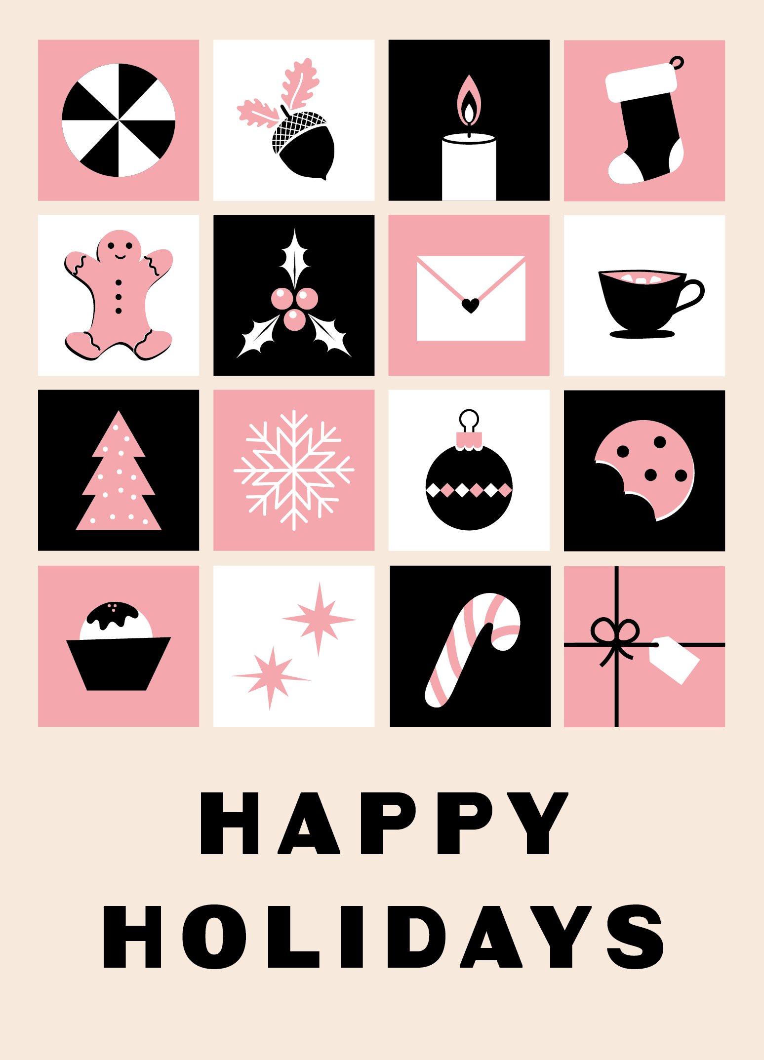 Custom Illustration for Annual Holiday Card 