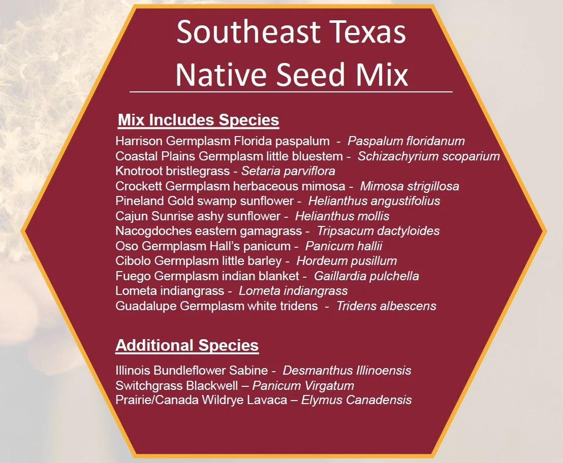 Southeast Texas Native Seed Mix Initiative — Houston Wilderness