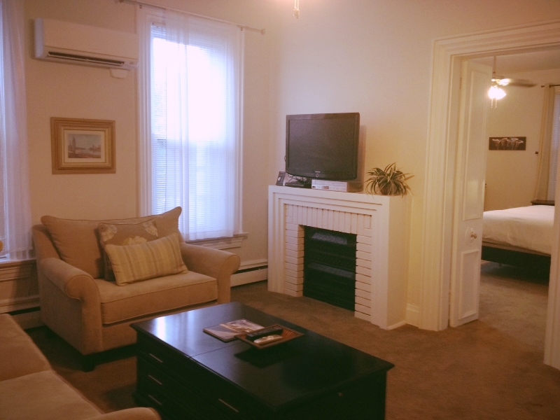 Living Room and TV with Bedroom behind