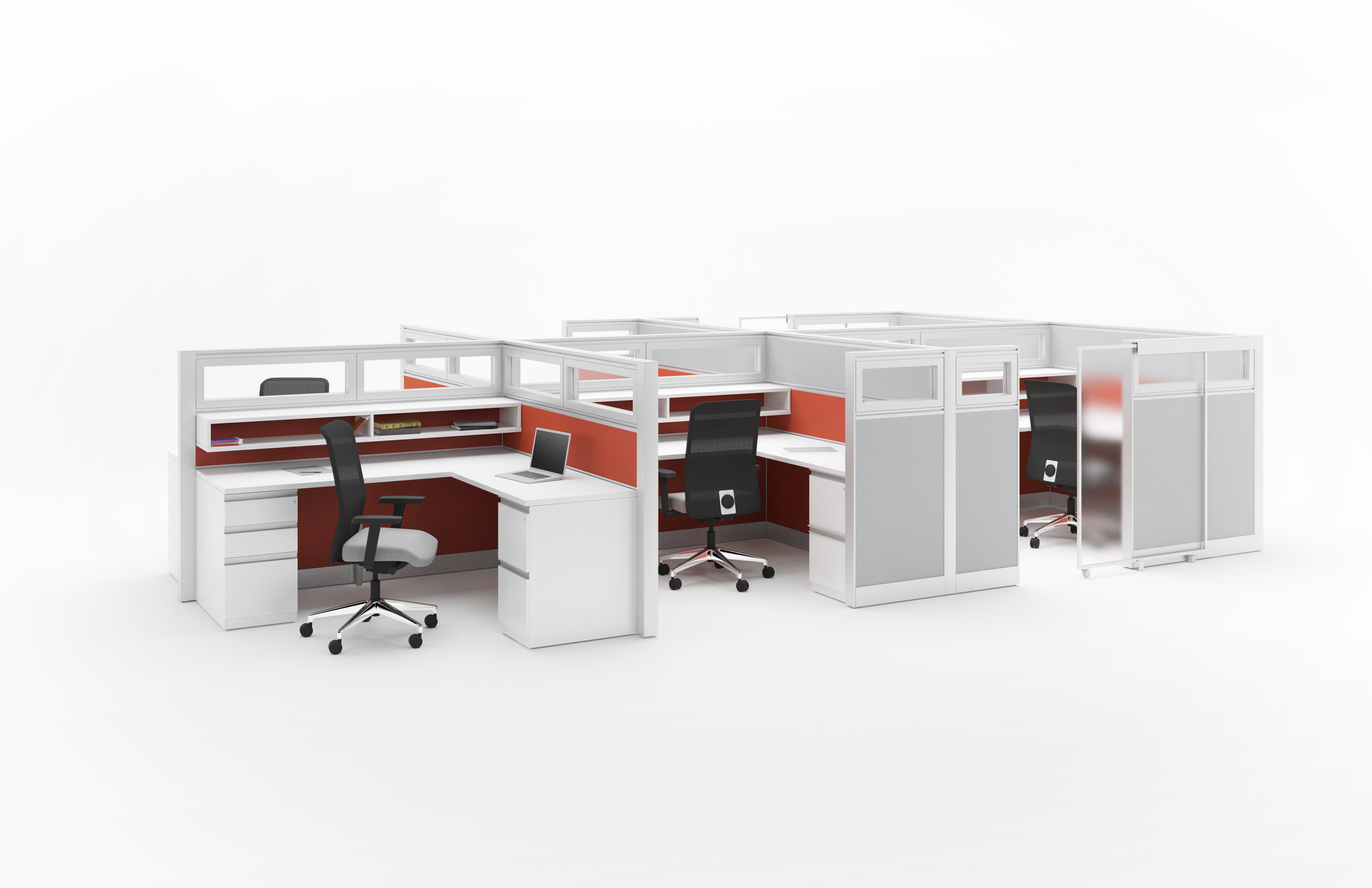  Xsite panels, Footprint surfaces, Metal filing and Campos seating 