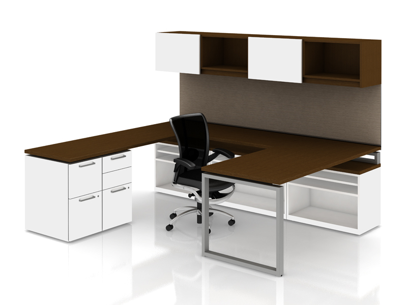    Priority private office with overhead storage and Skye seating 
