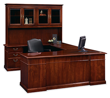    President desk and storage with Independence seating 