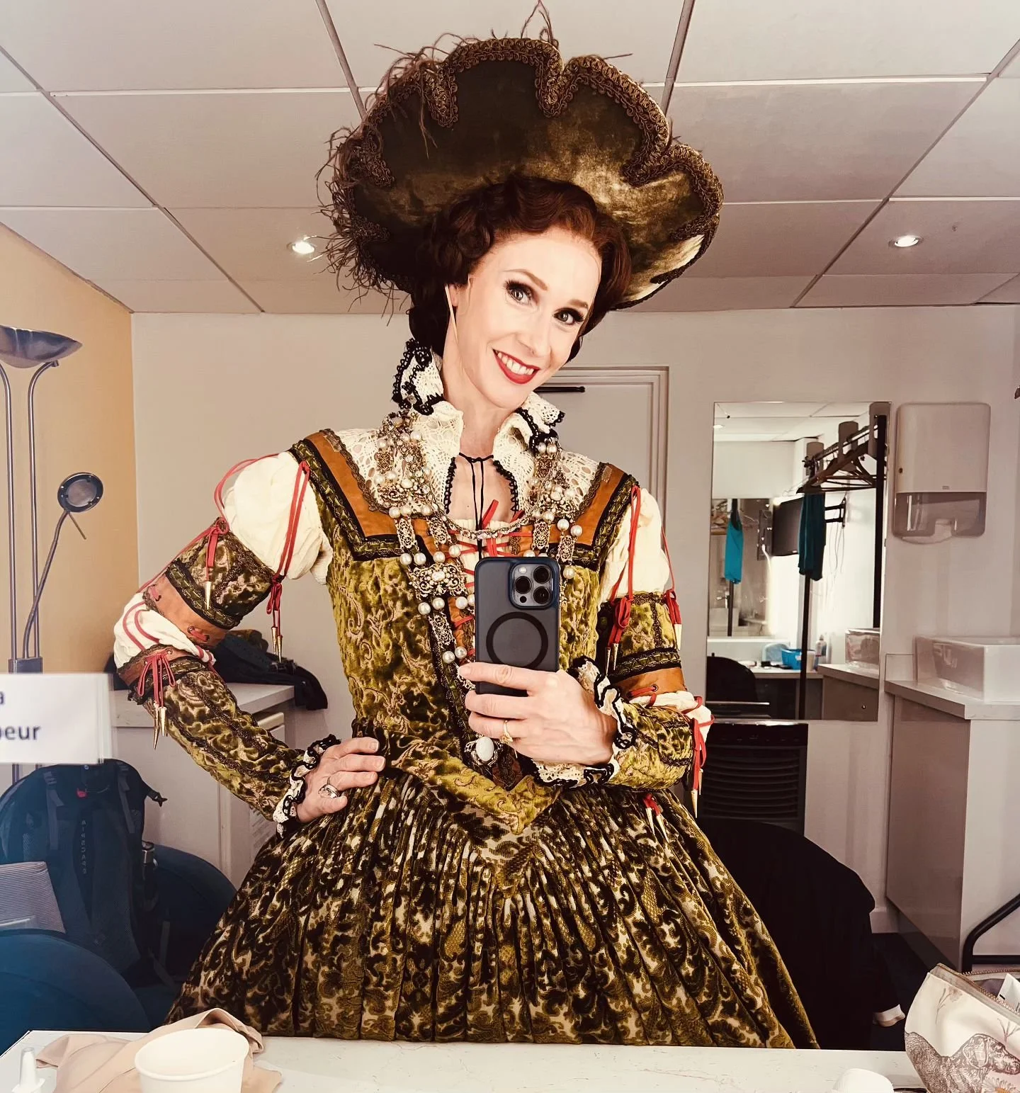 Back on stage as Bathilde in Mary Skeaping&rsquo;s Giselle this week just to mix things up. 
Lovely being back with @englishnationalballet on tour in Liverpool.

Time to go home now after 3 months on the go 🧳☺️❤️