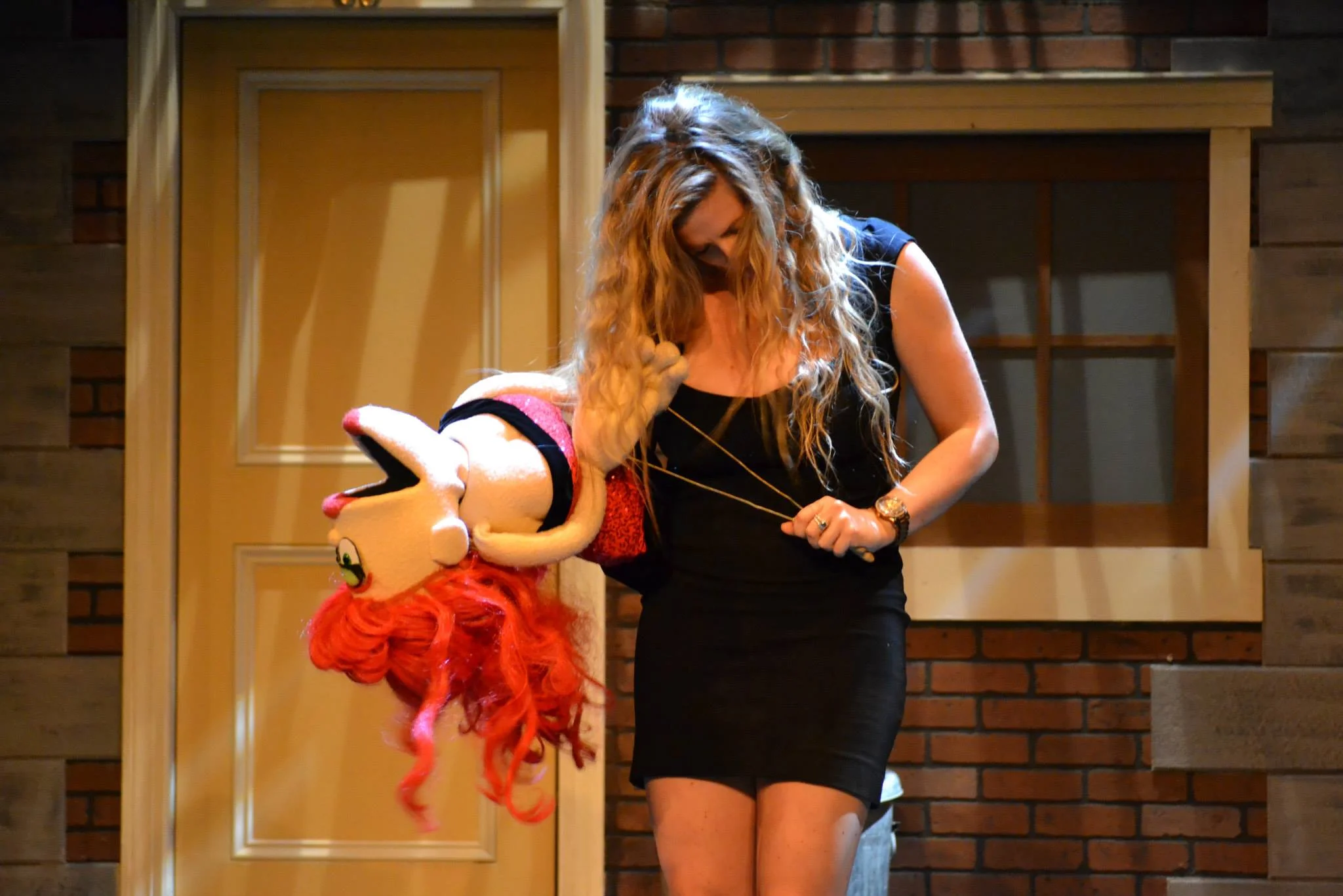 As Lucy T. Slut in 4th Wall Theatre's Avenue Q. Photo by Howard Fischer.