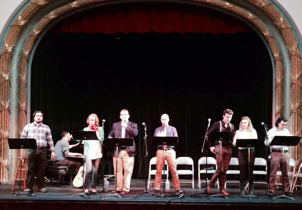 Performing in a reading of the new musical the Great American Whoopee by Gonzalo Valencia and Michael Campbell.