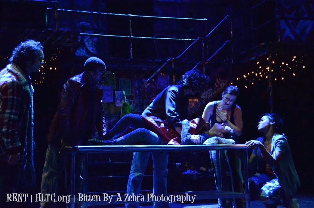 As Joanne Jefferson in Harbor Lights Theatre Company's RENT. Photo by Bob Johnson.