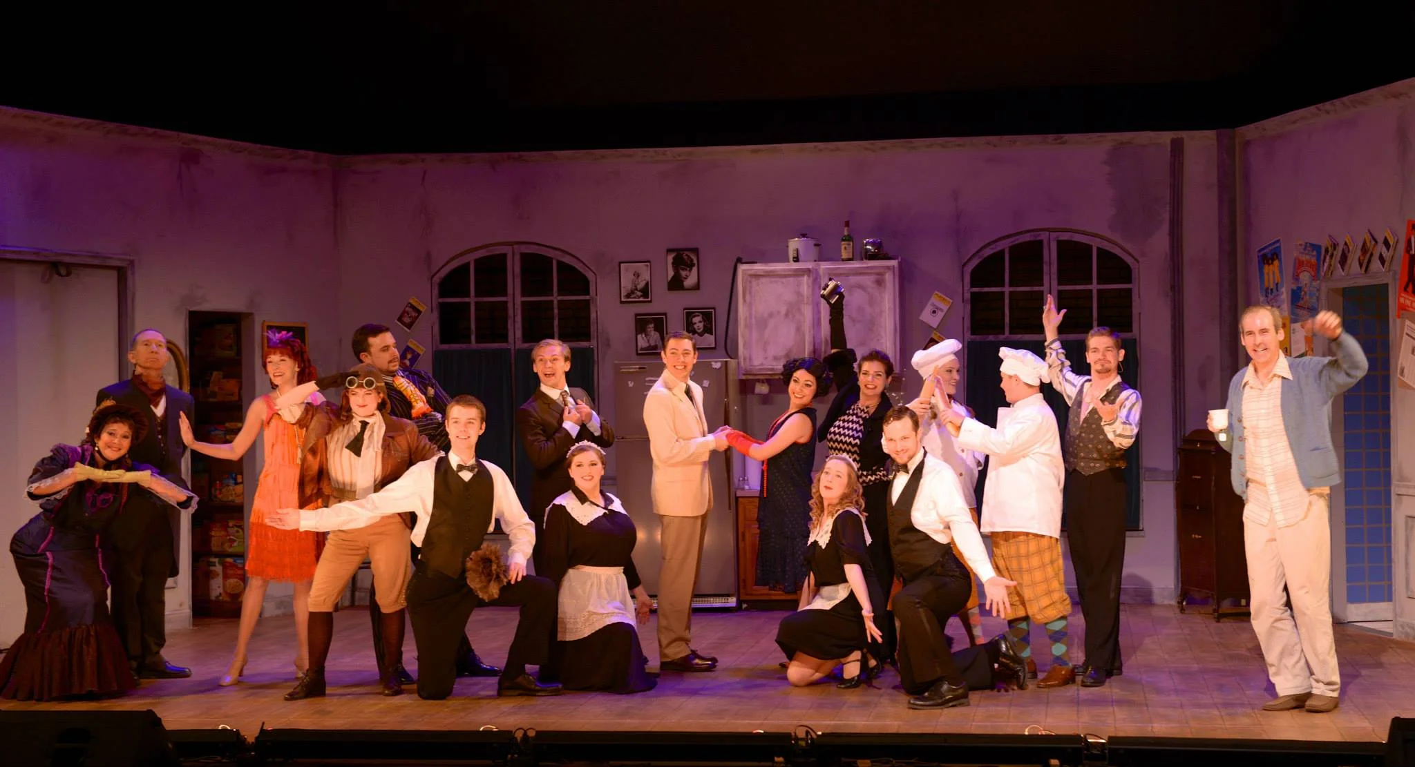 As Trix the Aviatrix in the Ozark Actor's Theatre's The Drowsy Chaperone.