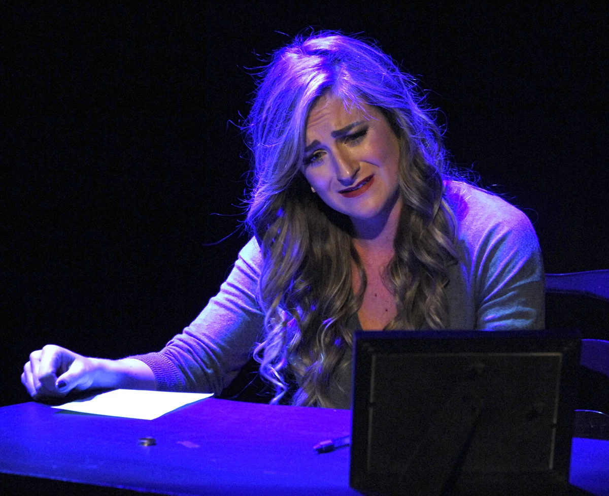 As Cathy Hiatt in 4th Wall Theatre's The Last Five Years. Photo by Tom Schopper.