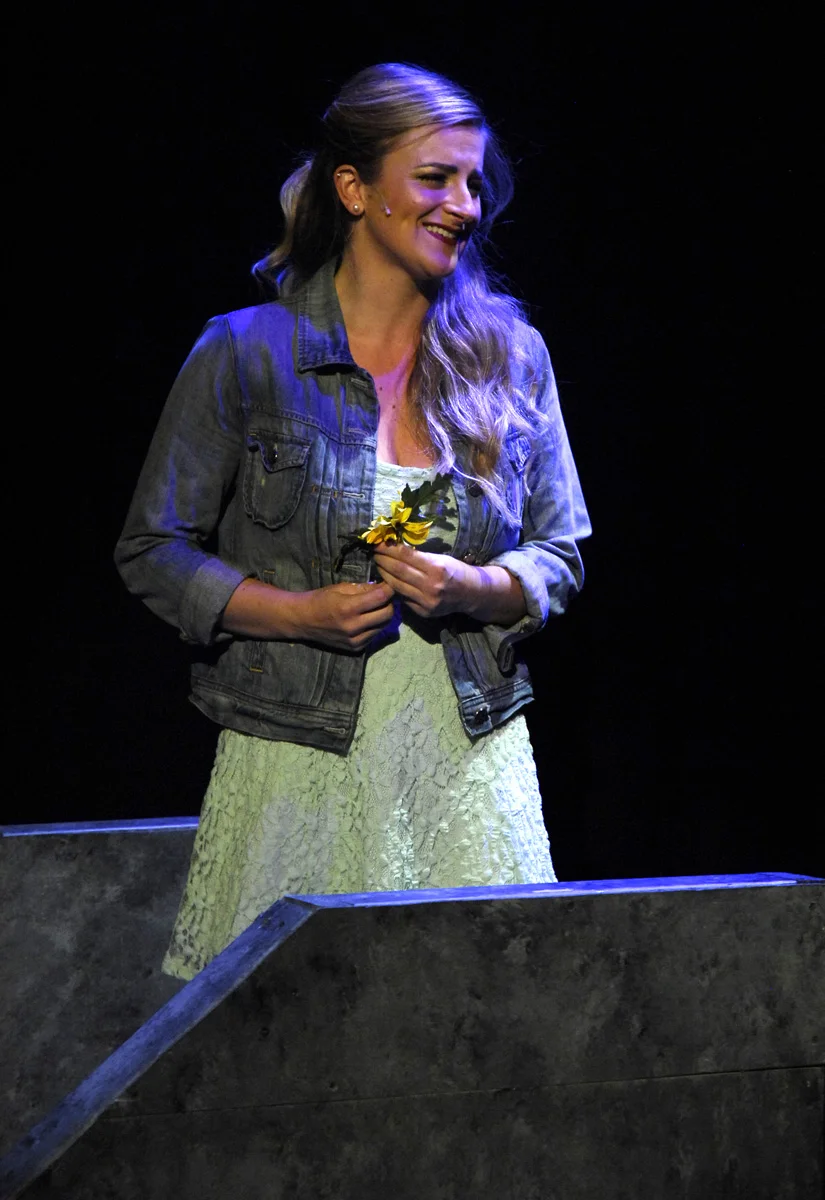 As Cathy Hiatt in 4th Wall Theatre's The Last Five Years. Photo by Tom Schopper.