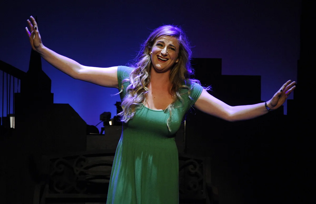 As Cathy Hiatt in 4th Wall Theatre's The Last Five Years. Photo by Tom Schopper.