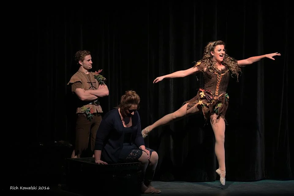 As Tinkerbell in the world premiere of Wendy's Shadow. Photo by Rich Kowalski.