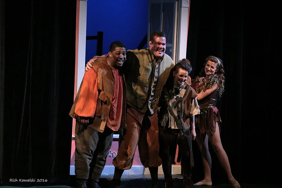 As Tinkerbell in the world premiere of Wendy's Shadow. Photo by Rich Kowalski.