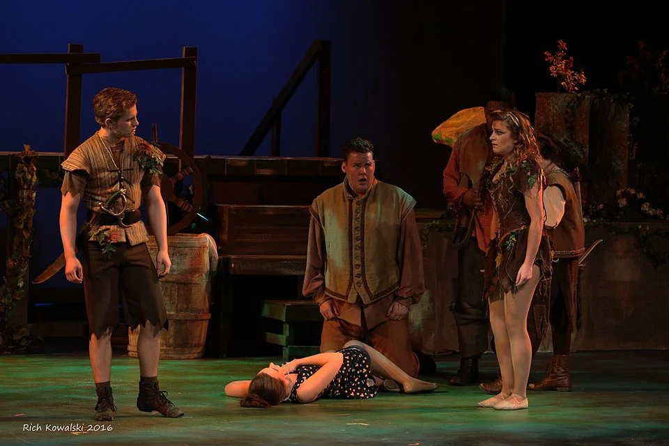 As Tinkerbell in the world premiere of Wendy's Shadow. Photo by Rich Kowalski.